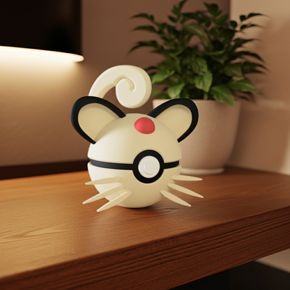 Poké Ball 3D ispirata a Persian – Sfera decorativa da collezione (#0053)