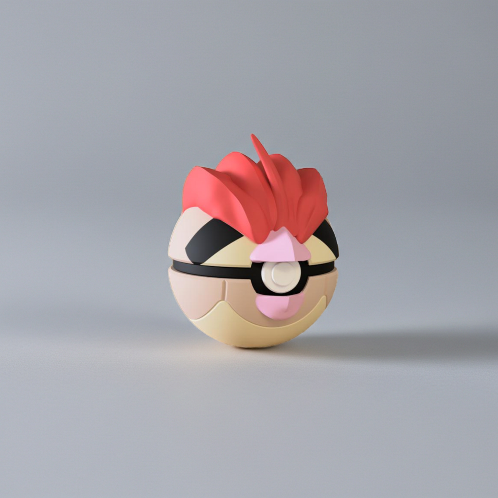 Poké Ball 3D ispirata a Pidgeotto – Sfera decorativa da collezione (#0017)