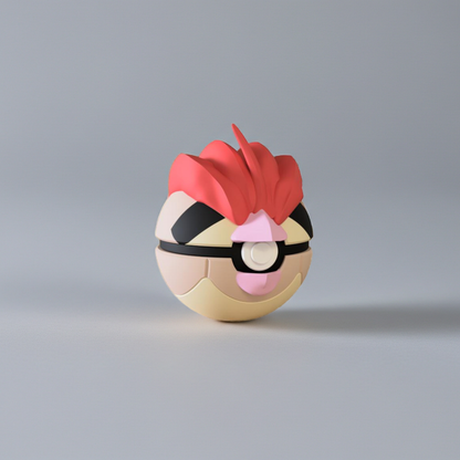 Poké Ball 3D ispirata a Pidgeotto – Sfera decorativa da collezione (#0017)