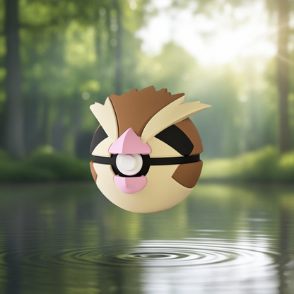 Poké Ball 3D ispirata a Pidgey – Sfera decorativa da collezione (#0016)