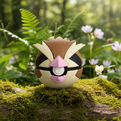 Poké Ball 3D ispirata a Pidgey – Sfera decorativa da collezione (#0016)