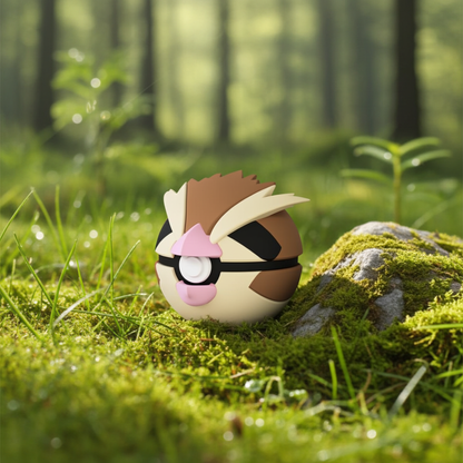 Poké Ball 3D ispirata a Pidgey – Sfera decorativa da collezione (#0016)