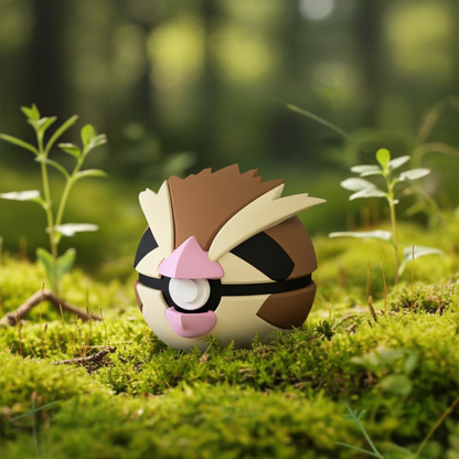 Poké Ball 3D ispirata a Pidgey – Sfera decorativa da collezione (#0016)