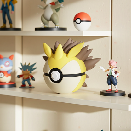 Poké Ball 3D ispirata a Sandslash – Sfera decorativa da collezione (#0028)