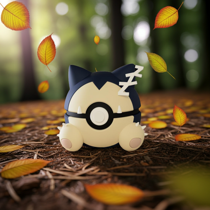 Poké Ball 3D ispirata a Snorlax – Sfera decorativa da collezione (#0143)