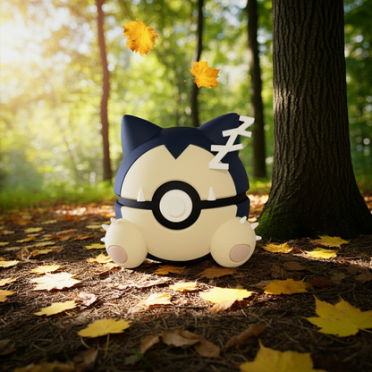 Poké Ball 3D ispirata a Snorlax – Sfera decorativa da collezione (#0143)