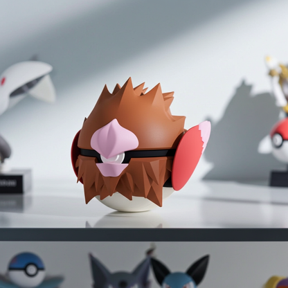 Poké Ball 3D ispirata a Spearow – Sfera decorativa da collezione (#0021)