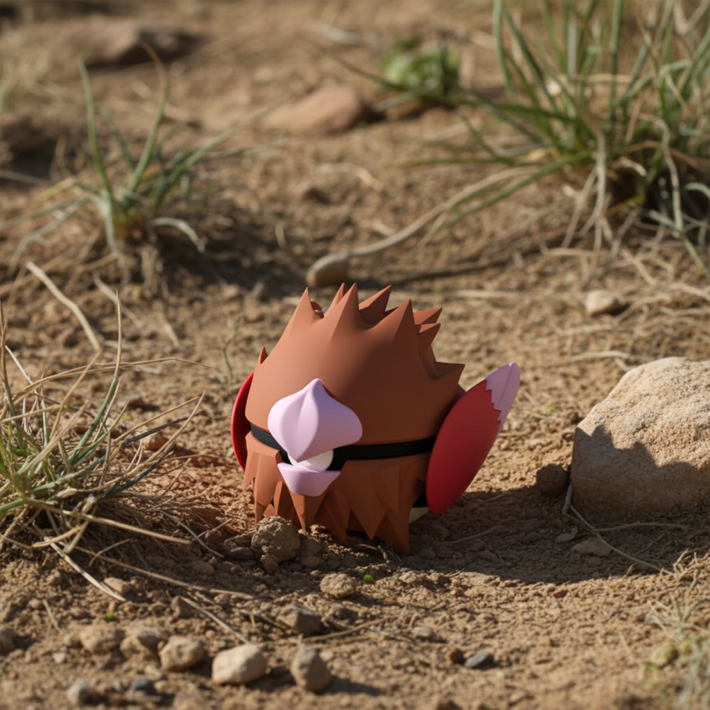 Poké Ball 3D ispirata a Spearow – Sfera decorativa da collezione (#0021)