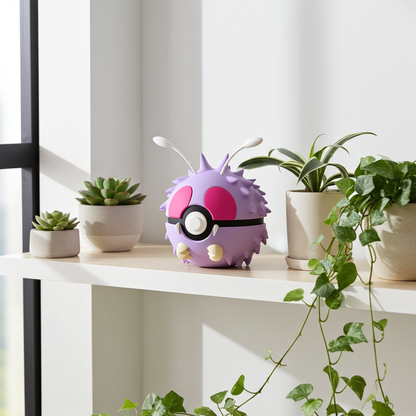 Poké Ball 3D ispirata a Venonat – Sfera decorativa da collezione (#0048)