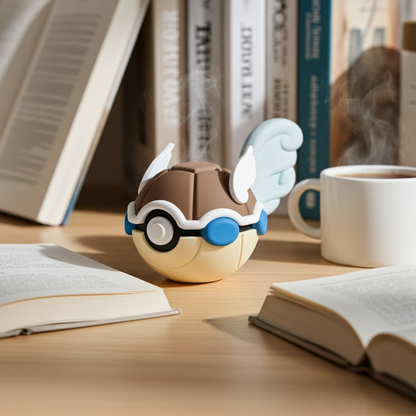 Poké Ball 3D ispirata a Wartortle – Sfera decorativa da collezione (#0008)