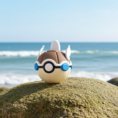 Poké Ball 3D ispirata a Wartortle – Sfera decorativa da collezione (#0008)