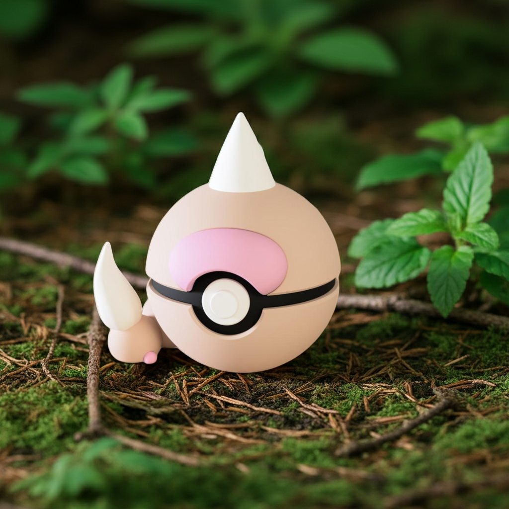 Poké Ball 3D ispirata a Weedle – Sfera decorativa da collezione (#0013)