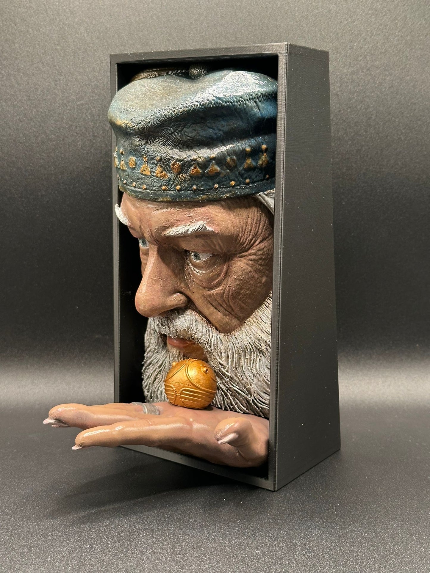 Fermalibro 3D Albus Silente Dipinto a Mano