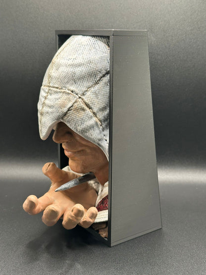 Fermalibro 3D Ezio Auditore – Assassin's Creed Dipinto a Mano