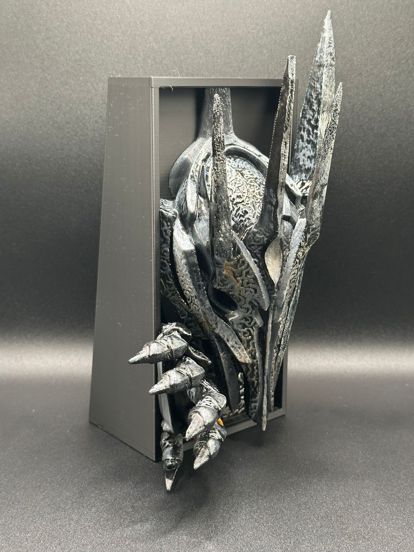 Fermalibro Sauron 3D – Edizione Oscura Dipinta a Mano