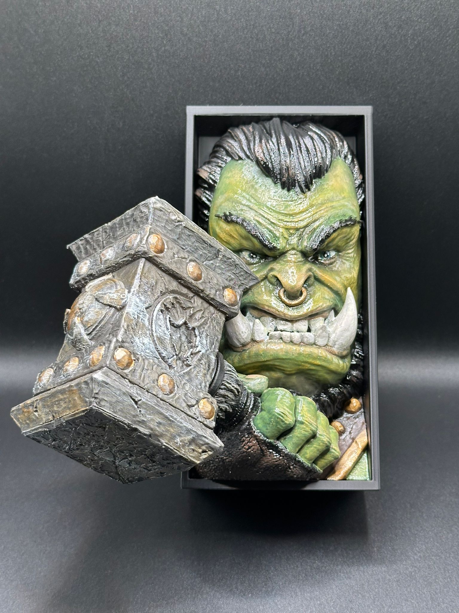 Fermalibro 3D Thrall – Warchief Edition Dipinto a Mano