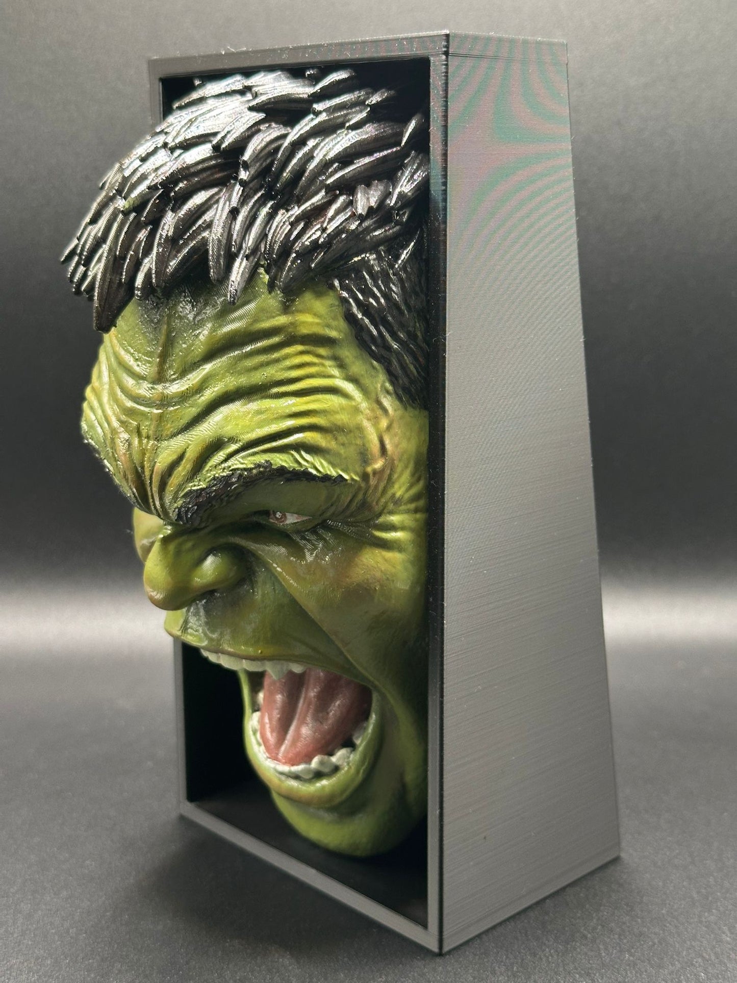 Fermalibro 3D Hulk – Rage Edition Dipinto a Mano
