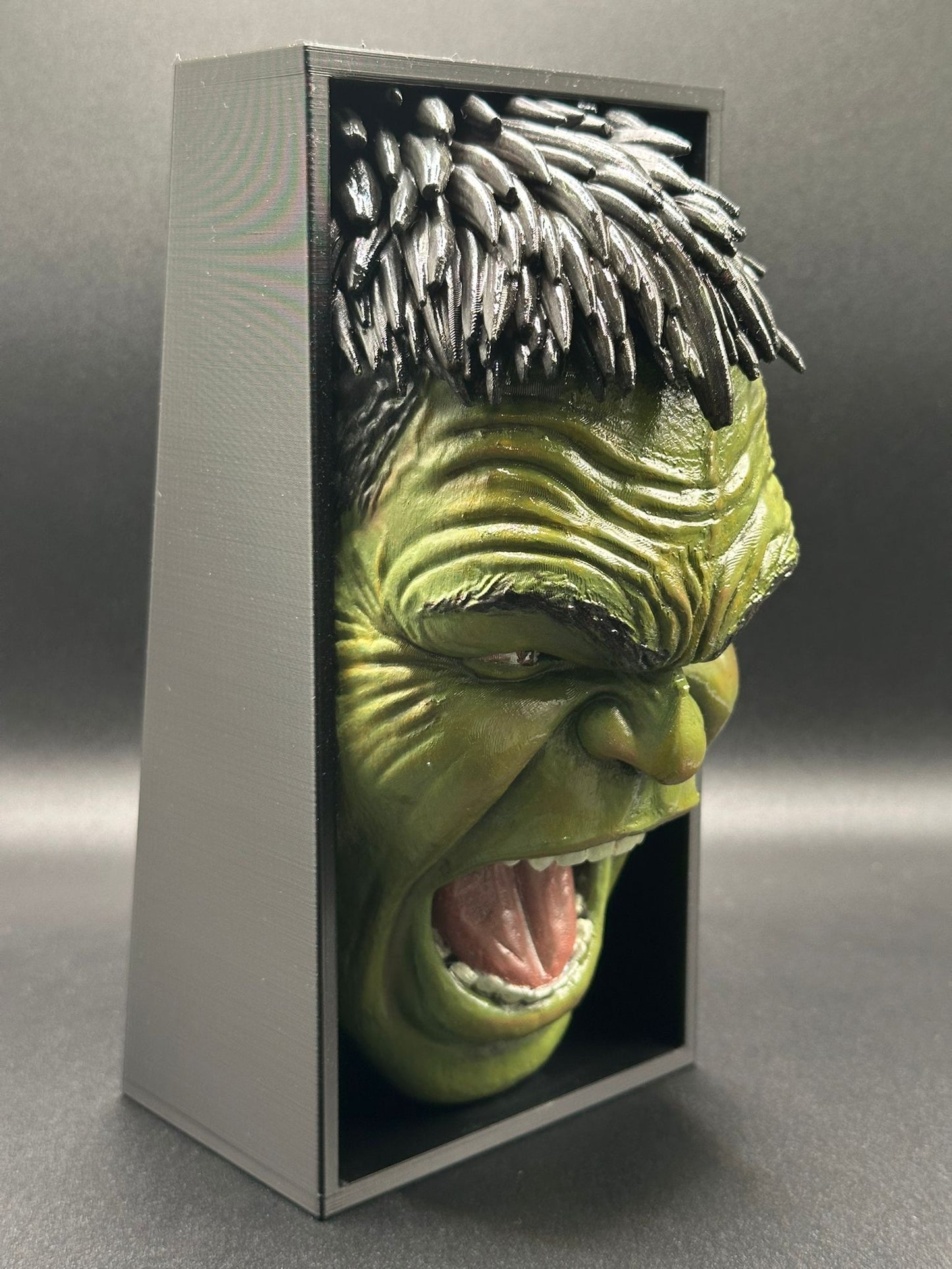 Fermalibro 3D Hulk – Rage Edition Dipinto a Mano