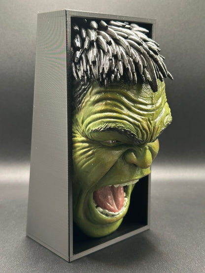 Fermalibro 3D Hulk – Rage Edition Dipinto a Mano