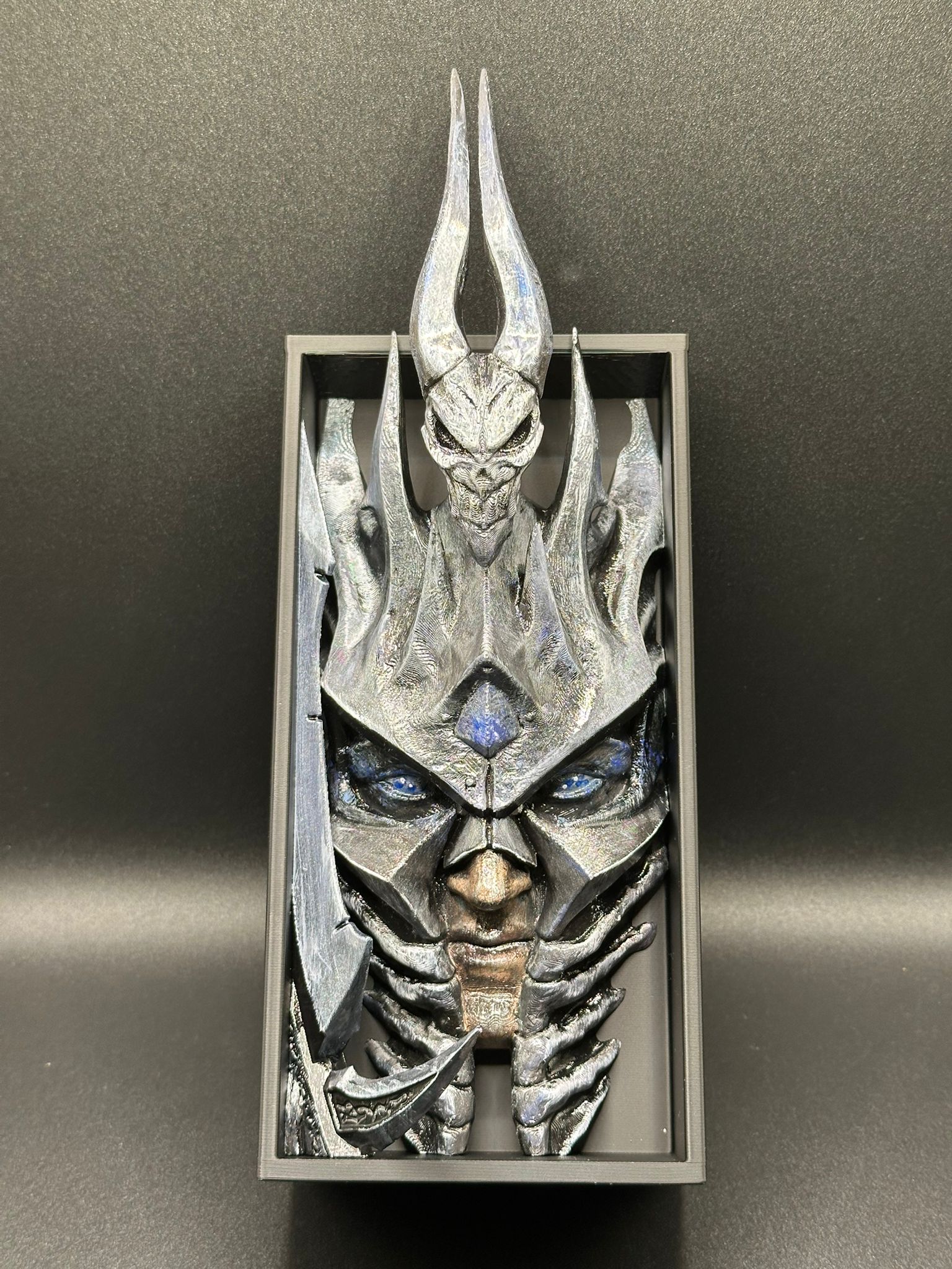 Fermalibro 3D Arthas – Lich King Edition Dipinto a Mano