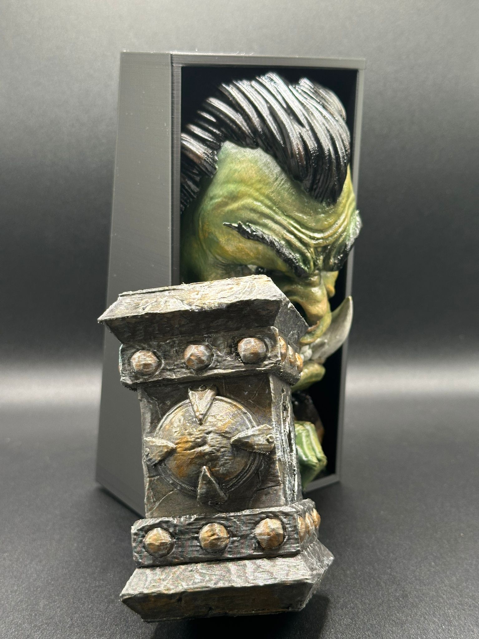 Fermalibro 3D Thrall – Warchief Edition Dipinto a Mano