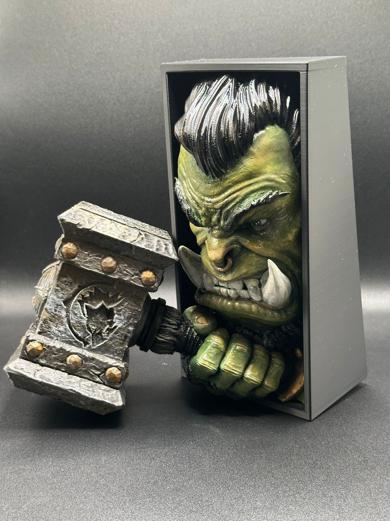 Fermalibro 3D Thrall – Warchief Edition Dipinto a Mano