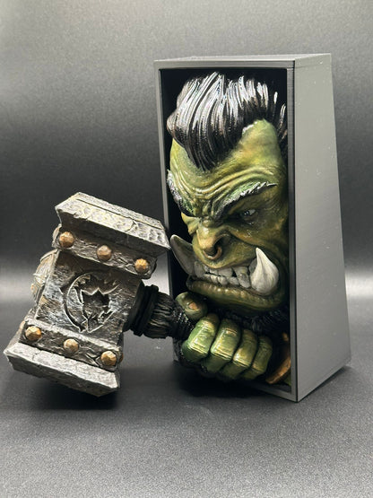 Fermalibro 3D Thrall – Warchief Edition Dipinto a Mano