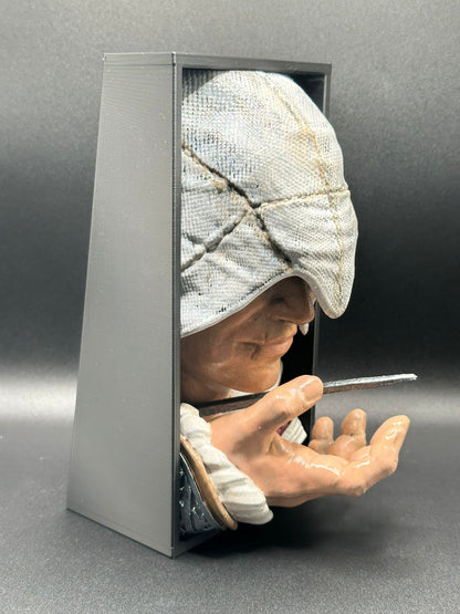 Fermalibro 3D Ezio Auditore – Assassin's Creed Dipinto a Mano