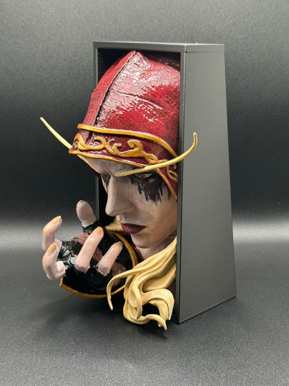 Fermalibro 3D Sylvanas Windrunner – Banshee Queen Edition Dipinto a Mano
