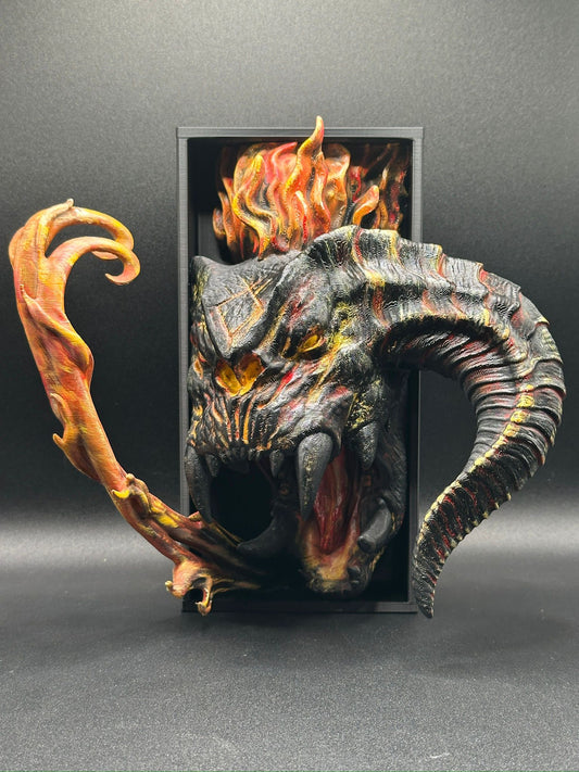 Fermalibro 3D Balrog Dipinto a Mano