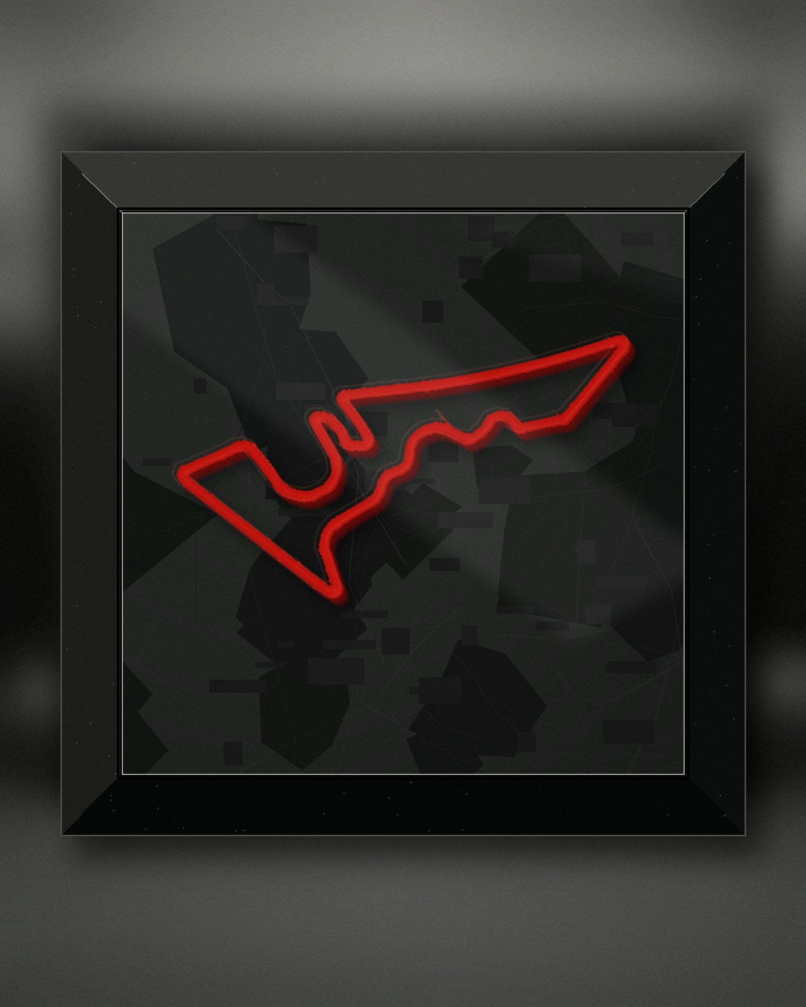 Quadro 3D circuito Austin COTA da parete