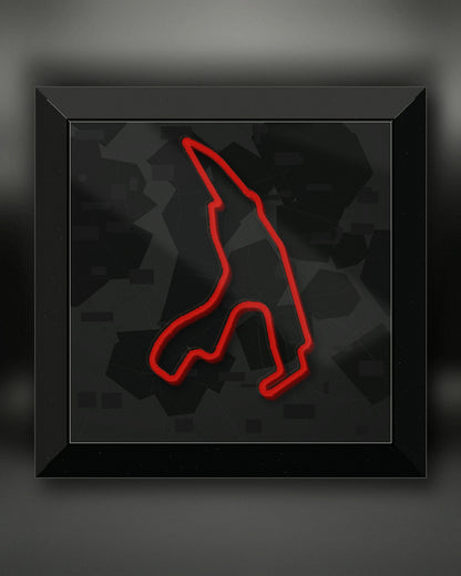 Quadro 3D circuito Spa-Francorchamps da parete