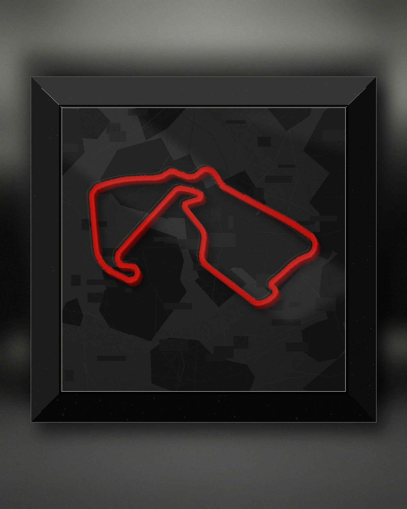 Quadro 3D circuito Silverstone da parete