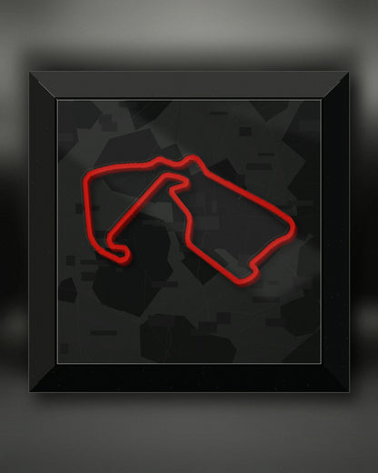 Quadro 3D circuito Silverstone da parete