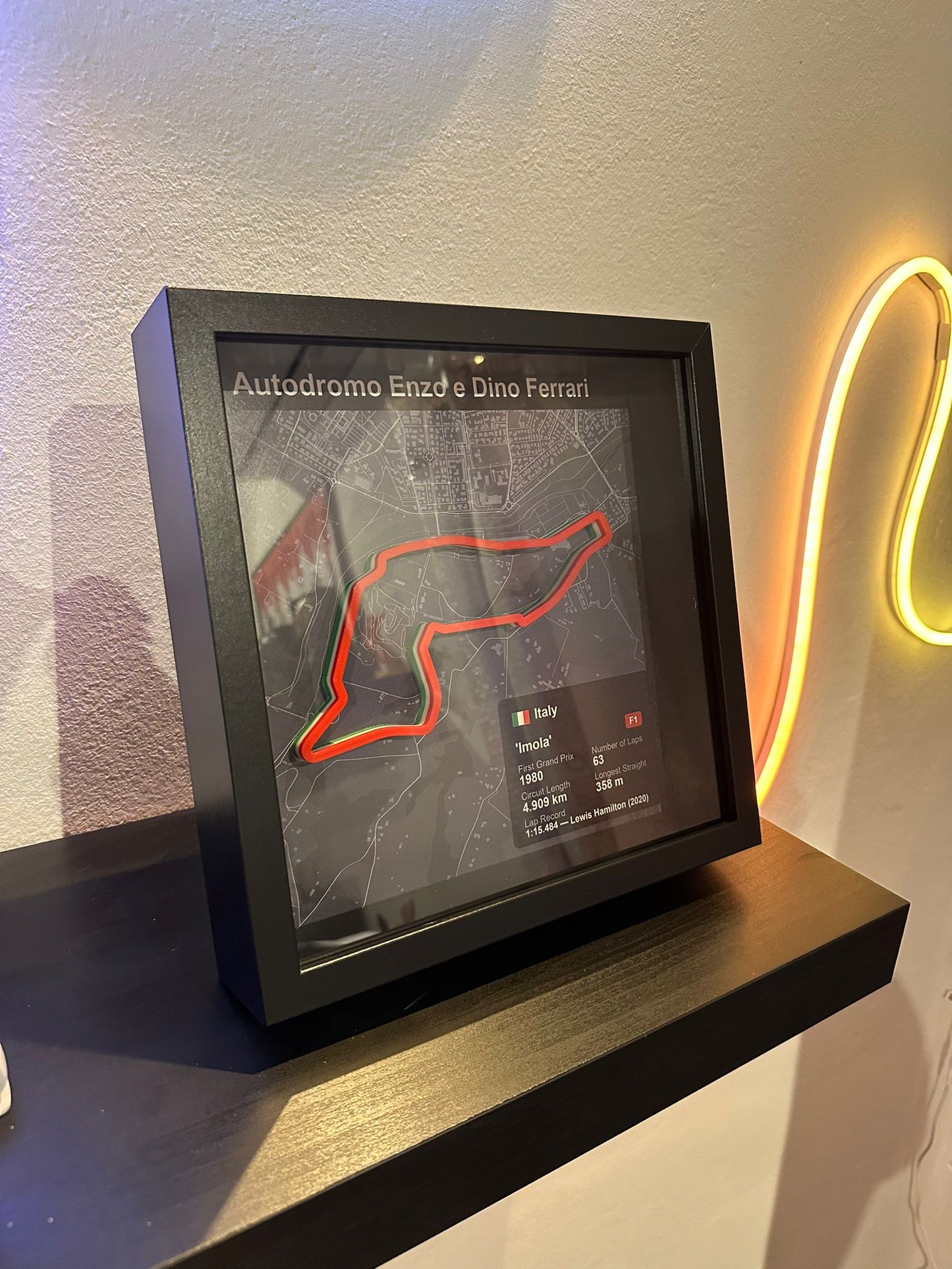 Quadro 3D circuito Imola - in ambiente