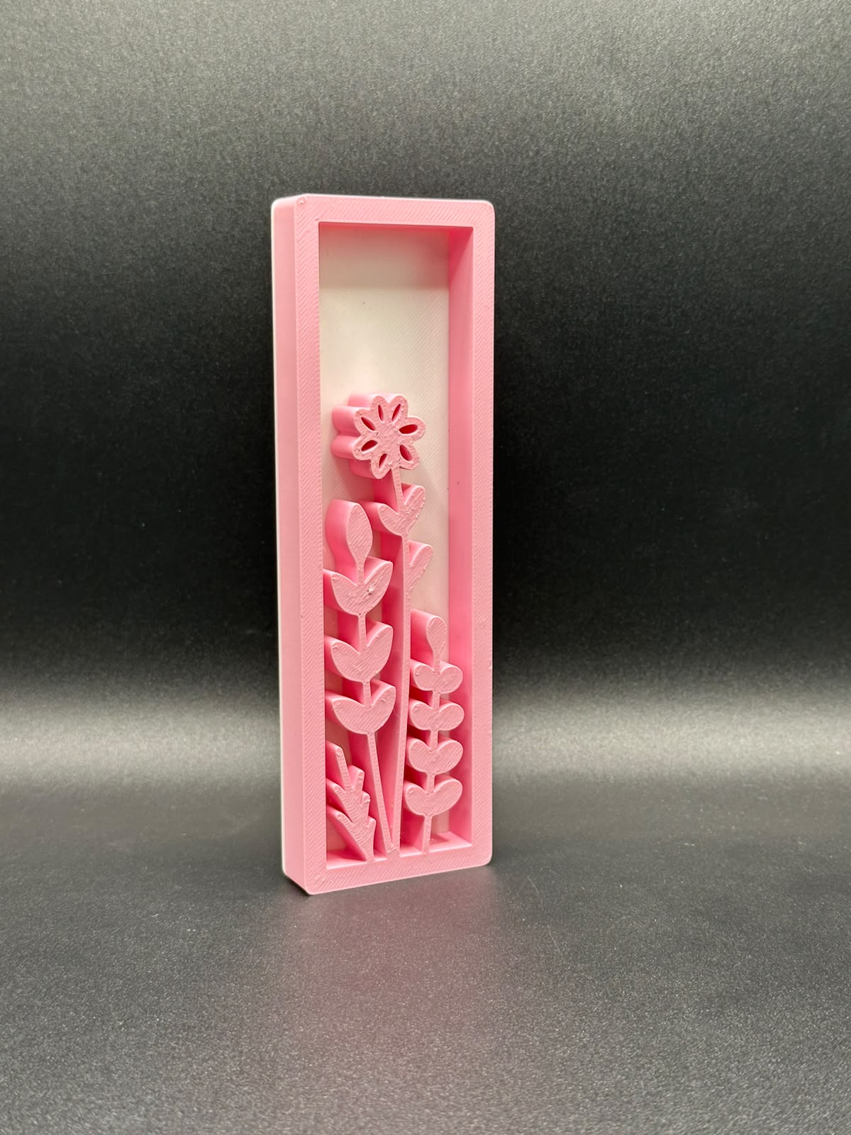 Lettera 3D floreale personalizzata rosa - Livoncraft3D