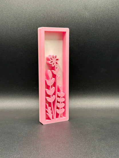 Lettera 3D floreale personalizzata rosa - Livoncraft3D