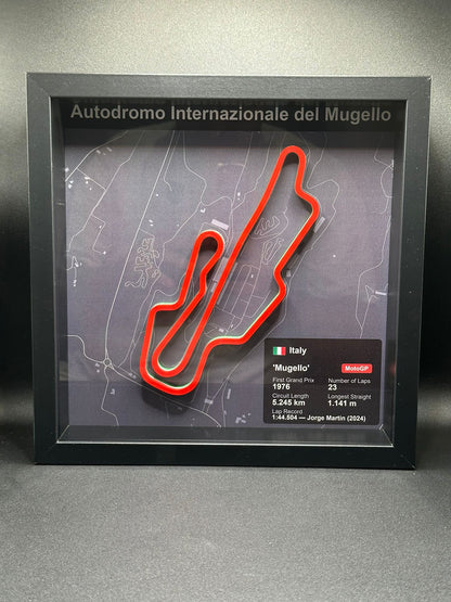 Quadro 3D circuito Mugello - in ambiente