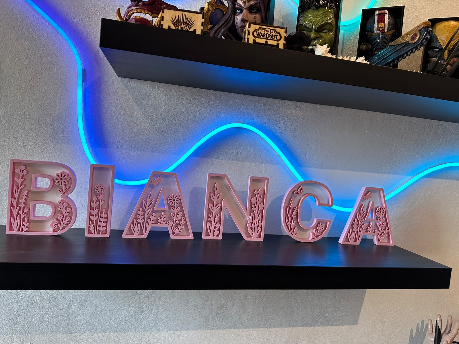 Nome 3D floreale personalizzato composto - Livoncraft3D