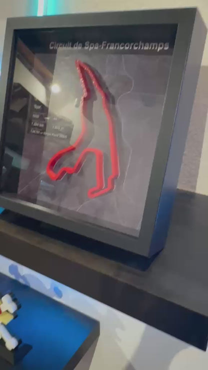 Quadro 3D Circuito Spa-Francorchamps | Tracciato F1 da Parete | Made in Italy